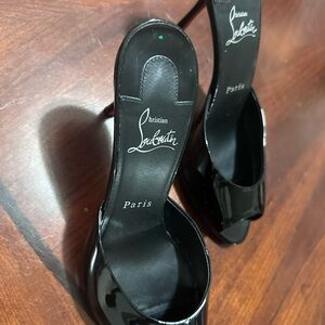 Christian Louboutin Black Patent Leather Heels
